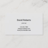 Beruflicher Landschaftsschutz und Rasenpflege Rote Visitenkarte (Rückseite)