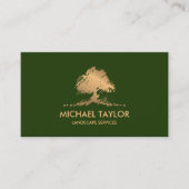 beruflicher Landschaftsschutz und Rasenpflege Visitenkarte (Vorderseite)