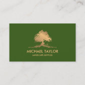 beruflicher Landschaftsschutz und Rasenpflege Visitenkarte (Vorderseite)