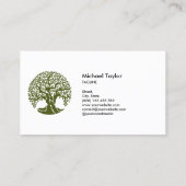 beruflicher Landschaftsschutz und Rasenpflege Visitenkarte (Rückseite)