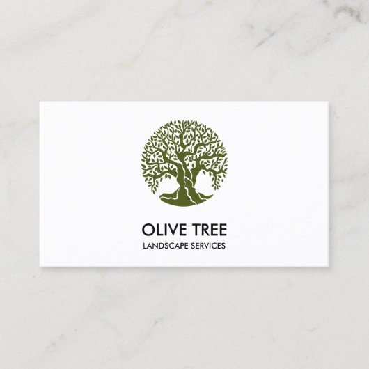 beruflicher Landschaftsschutz und Rasenpflege Visitenkarte (Vorderseite)