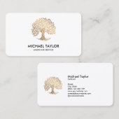 beruflicher Landschaftsschutz und Rasenpflege Visitenkarte (Vorne/Hinten)