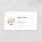 beruflicher Landschaftsschutz und Rasenpflege Visitenkarte (Rückseite)