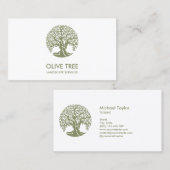 beruflicher Landschaftsschutz und Rasenpflege Visitenkarte (Vorne/Hinten)