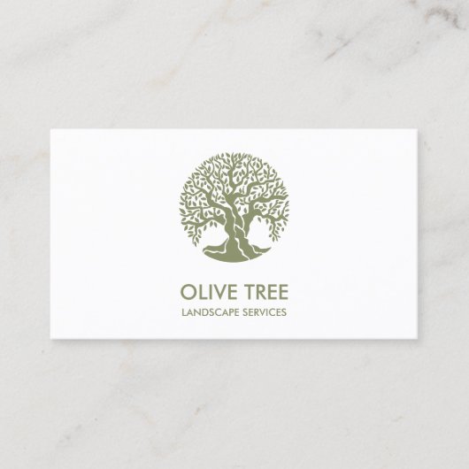 beruflicher Landschaftsschutz und Rasenpflege Visitenkarte (Vorderseite)