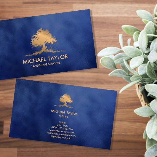 beruflicher Landschaftsschutz und Rasenpflege Visitenkarte