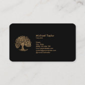 beruflicher Landschaftsschutz und Rasenpflege Visitenkarte (Rückseite)