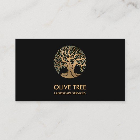 beruflicher Landschaftsschutz und Rasenpflege Visitenkarte (Vorderseite)