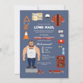 Beruflicher Lastkraftwagen Einladung (Vorderseite)