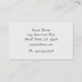 Beruflicher Leopard Schwarz und Grau drucken Visitenkarte (Rückseite)