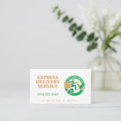 Beruflicher Lieferservice Visitenkarte (Stehend Vorderseite)