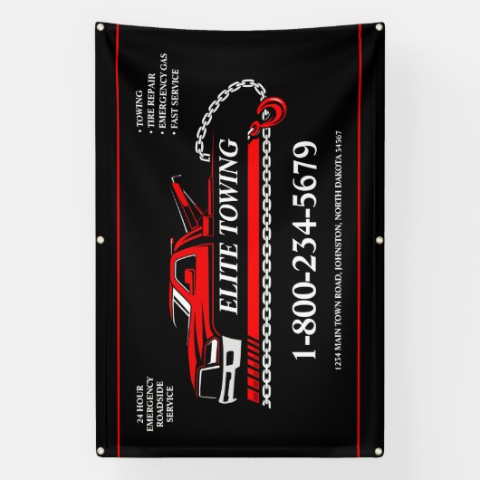 Beruflicher LKW-Dienst Banner (Vertikal)