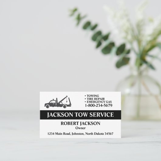 Beruflicher LKW-Dienst Visitenkarte (Stehend Vorderseite)