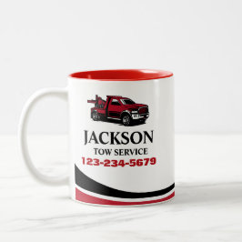 Beruflicher LKW-Dienst Zweifarbige Tasse