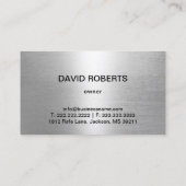 Beruflicher LKW-Fahrer Visitenkarte (Rückseite)