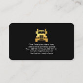 Beruflicher LKW für Mietwagen Visitenkarte (Rückseite)