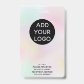 Beruflicher Logo-Code des Fotos Ausweis (Rückseite)