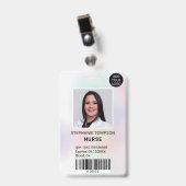 Beruflicher Logo-Code des Fotos Ausweis (Vorderseite mit Clip)