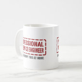 Beruflicher Luftfahrtingenieur Kaffeetasse (Vorderseite Links)