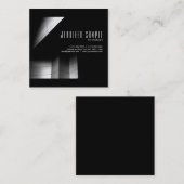 Beruflicher Luxus Architektur UV Matte Quadratische Visitenkarte (Vorne/Hinten)