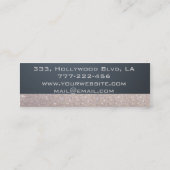 Beruflicher Luxus-Glitterie-Trend Mini Visitenkarte (Rückseite)