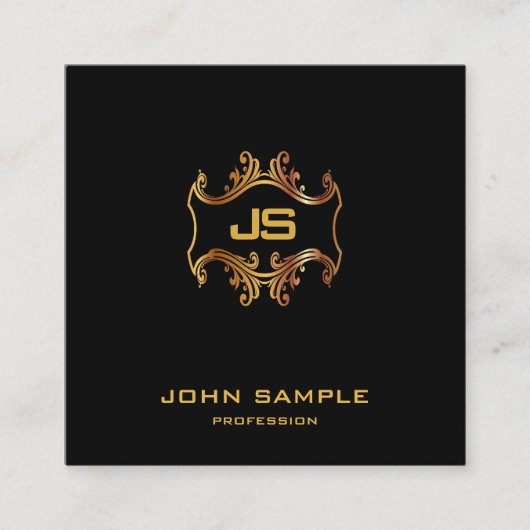 Beruflicher Luxus-Seidenplatz Quadratische Visitenkarte (Vorderseite)