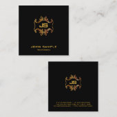 Beruflicher Luxus-Seidenplatz Quadratische Visitenkarte (Vorne/Hinten)