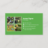 Beruflicher Mähwächter Landschaftsschutz Visitenkarte (Rückseite)