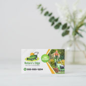 Beruflicher Mähwächter Landschaftsschutz Visitenkarte (Stehend Vorderseite)