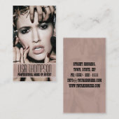 Beruflicher Make-upkünstler/Make-upvorbildliches Visitenkarte (Vorne/Hinten)