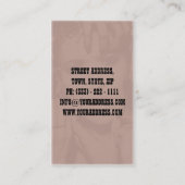 Beruflicher Make-upkünstler/Make-upvorbildliches Visitenkarte (Rückseite)