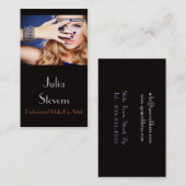 Beruflicher Make-upkünstler, Visitenkarte (Vorne/Hinten)