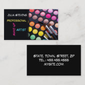 Beruflicher Make-upkünstler, Visitenkarte (Vorne/Hinten)