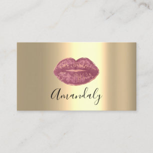 Beruflicher Makeup-Künstler Kiss Lips Visitenkarte