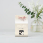 Beruflicher Makeup-Künstler und Augenwischexperte Visitenkarte (Stehend Vorderseite)