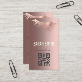 Beruflicher Makeup-Künstler und Augenwischexperte Visitenkarte