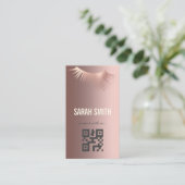 Beruflicher Makeup-Künstler und Augenwischexperte Visitenkarte (Stehend Vorderseite)