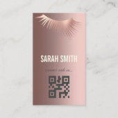 Beruflicher Makeup-Künstler und Augenwischexperte Visitenkarte (Vorderseite)