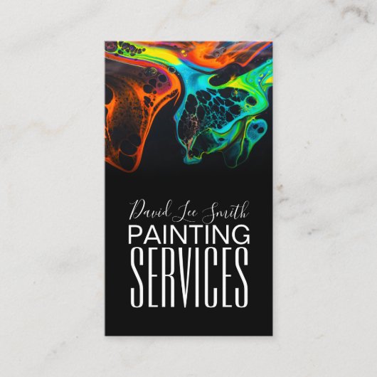 Beruflicher Maldienst Visitenkarte (Vorderseite)