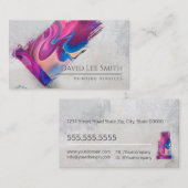 Beruflicher Maldienst Visitenkarte (Vorne/Hinten)