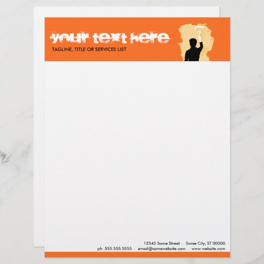 beruflicher Maler Briefkopf (Vorne/Hinten)