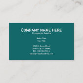 beruflicher Maler Visitenkarte (Rückseite)