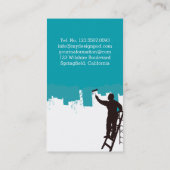 Beruflicher Malerei-Service Visitenkarte (Rückseite)