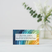 Beruflicher Malservice Maler & Dekorator Visitenkarte (Stehend Vorderseite)