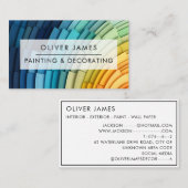 Beruflicher Malservice Maler & Dekorator Visitenkarte (Vorne/Hinten)
