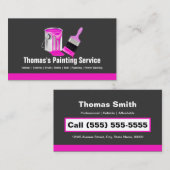 Beruflicher Malservice - Pinselstrich Visitenkarte (Vorne/Hinten)