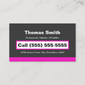 Beruflicher Malservice - Pinselstrich Visitenkarte (Rückseite)