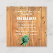 Beruflicher Malservice Quadratische Visitenkarte (Rückseite)