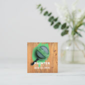 Beruflicher Malservice Quadratische Visitenkarte (Stehend Vorderseite)