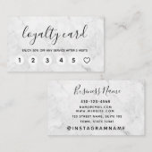 Beruflicher Marmor Moderne Treuekarten Visitenkarte (Vorne/Hinten)